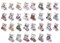 Bucilla Counted Cross Stitch Kit 3.5" 30/Pkg-Tiny Stocking Ornaments